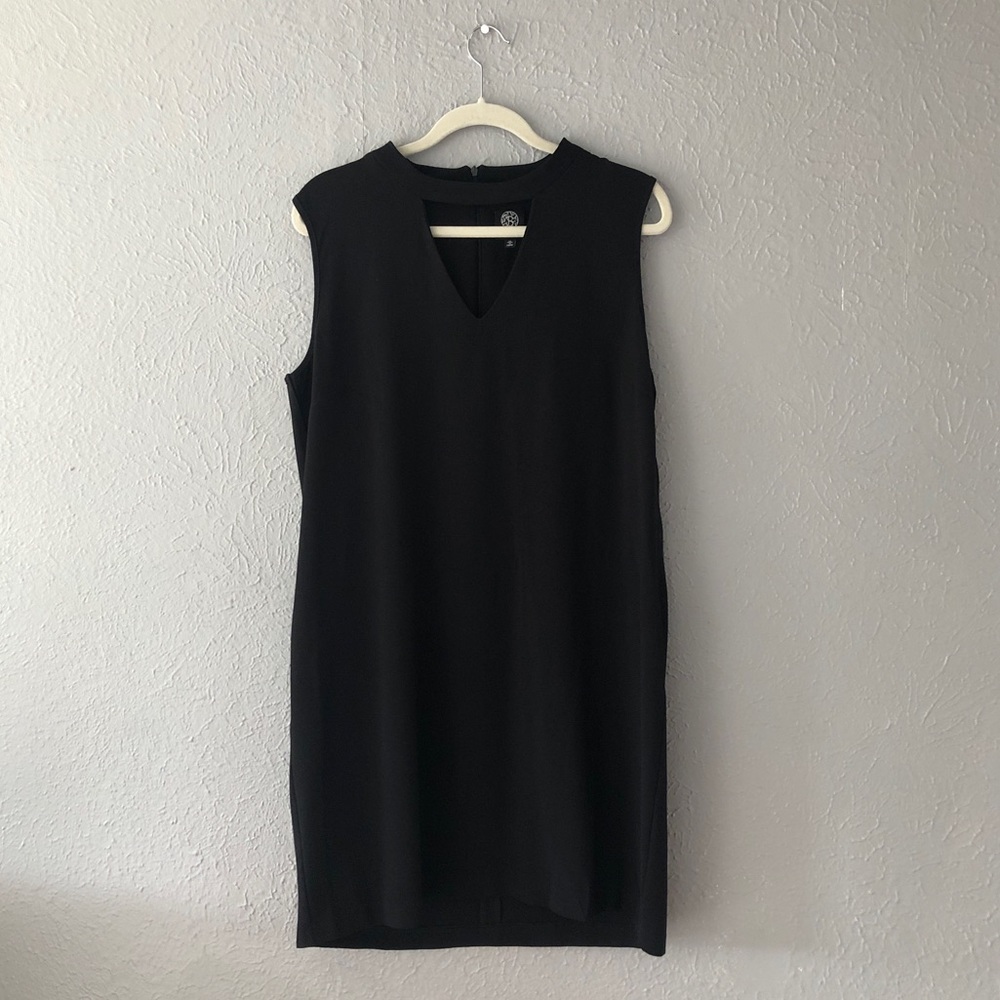 Bobeau Black Choker Dress - XL - Cute Black Dress